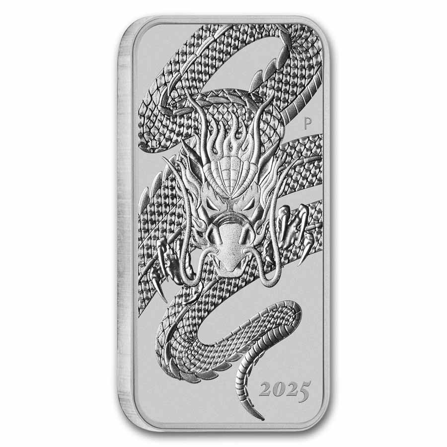 オーストラリア ドラゴン １オンス シルバー40枚 C 2025 Australia 1 oz Silver Dragon Rectangular Coin BU | eBay